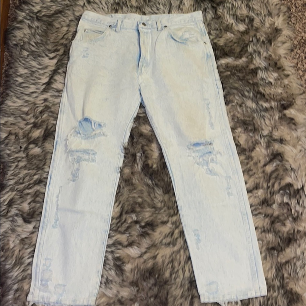 WRANGLER true vintage distressed jeans!